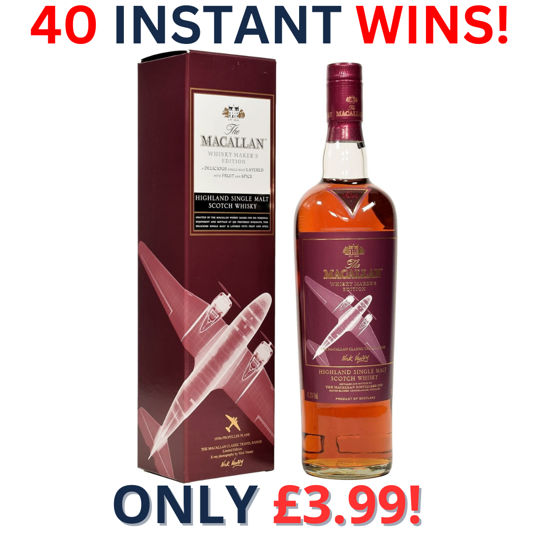 Macallan Whisky Maker's Edition Nick Veasey Classic Travel Range - 1930's Propeller Plane Whisky | 1814!