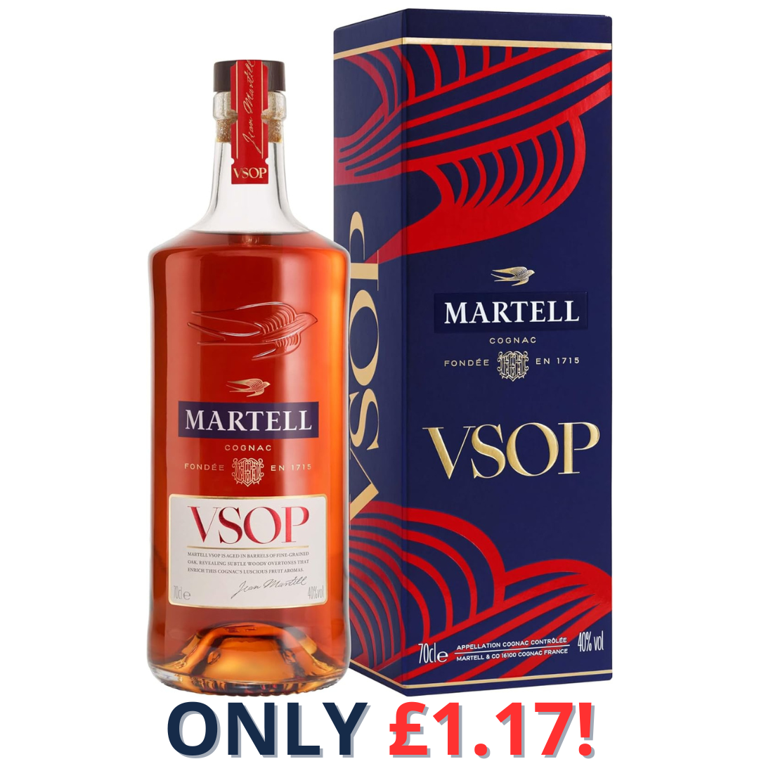 Martell VSOP Red Barrel Cognac with Gift Box | 1837!