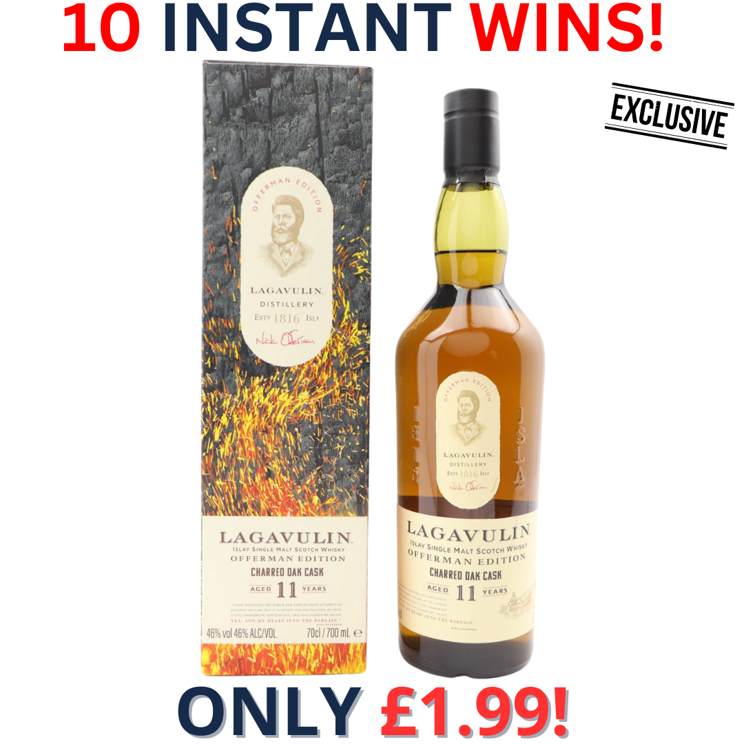 Lagavulin 11 Year Old Offerman Charred Oak Cask Edition + 10 Instant Wins | 2092!