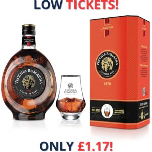 Vecchia Romagna Etichetta Nera Brandy Giftpack with Glass | 2123!
