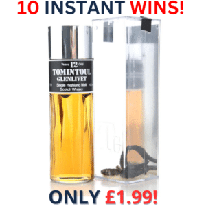 Tomintoul - Glenlivet 12 Year Old Perfume Bottle 1980s + 10 Instant Wins | 2540!