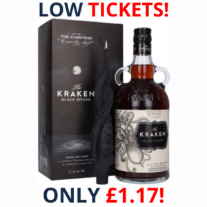 Kraken Black Spiced Rum Gift Set Deterring Candle Limited Edition 1L Bottle | 2637!
