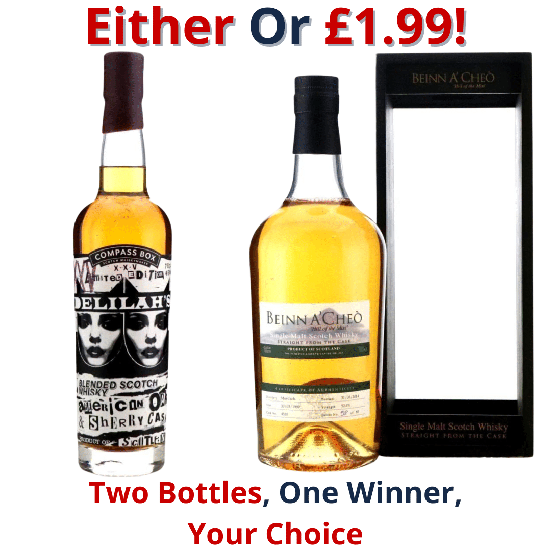Either Or Compass Box Delilah's 25th Anniversary or Mortlach 1999 Benn A'Cheo | 2665!