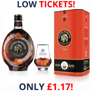 Vecchia Romagna Etichetta Nera Brandy Giftpack with Glass | 2696!
