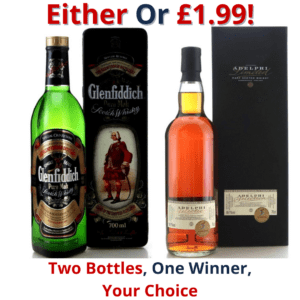 Either Or Glenfiddich Clans of the Highlands 1990s | House of Stewart Or Ardnamurchan 2015 Adelphi Selection 6 Year Old | 2739!