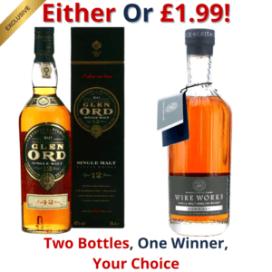Either Or Glen Ord 12 Year Old 1990s / Signed by Willie Meikle or Wire Works Down'ard Single Cask I 2783!