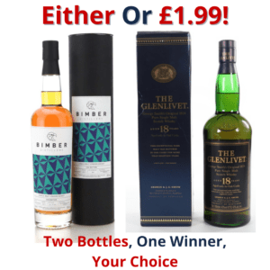 Either Or Bimber USA Edition or The Glenlivet 18 Year Old 1990s Single Malt Whisky | 2835!