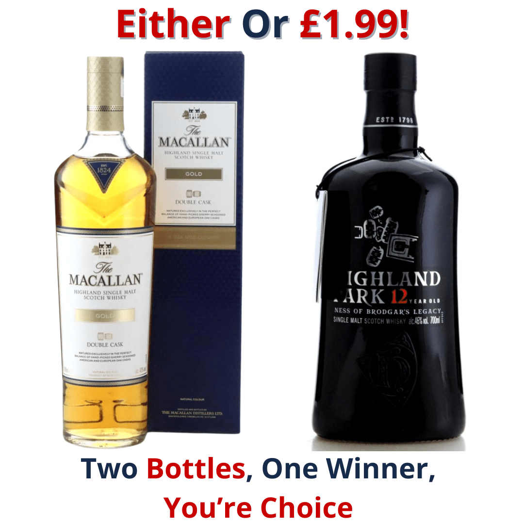 Either Or Macallan Gold Double Cask or Highland Park Ness of Brodgar's Legacy 12 Year Old | 2993!