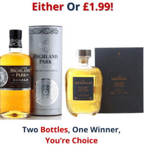 Either Or Highland Park Harald or Hearach Batch No. HE 00008 23 | 3009!