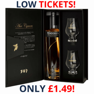 Penderyn Madeira Gift Set Single Malt Welsh Whisky Gold Range Premium Single Malt Whisky Presented in a Premium Gift Box with 2 Branded Glasses | 3175!