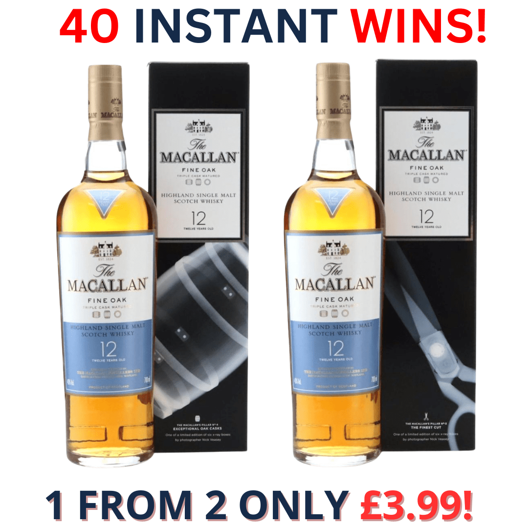 The Macallan – Nick Veasey X Ray Collection Pick 1 from 2 – Macallan Fine Oak 12 Year Old – Pillar No.3 Pillar No.4 + 40 Instant Wins | 3225!